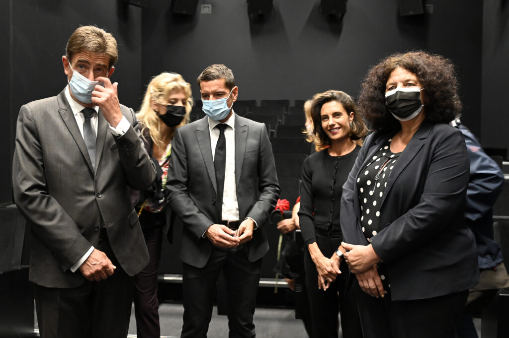 David Lisnard aux côtés d’Alessandra Sublet à l’occasion de l’inauguration du Campus universitaire Georges Méliès