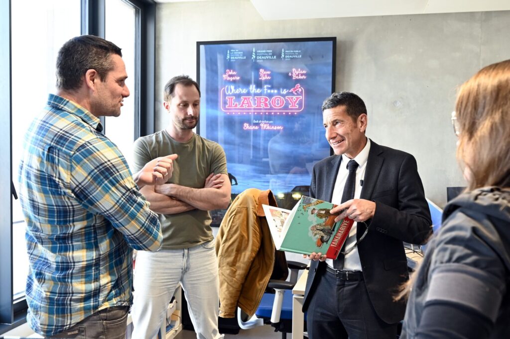 David Lisnard avec les entreprises de Cannes Bastide Rouge.