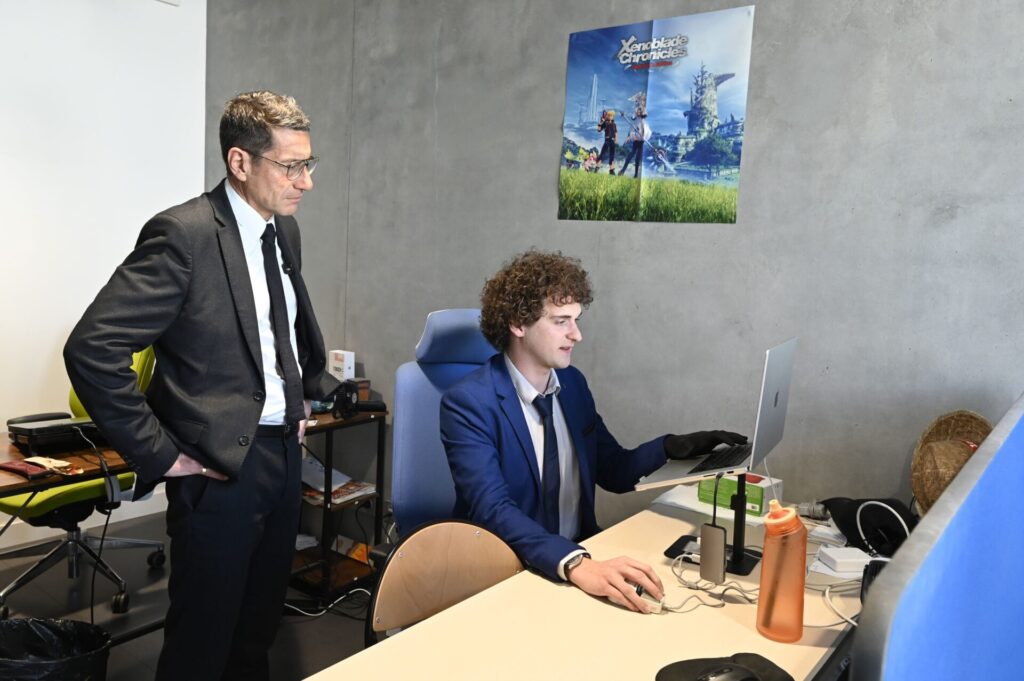 David Lisnard avec les entreprises de Cannes Bastide Rouge.