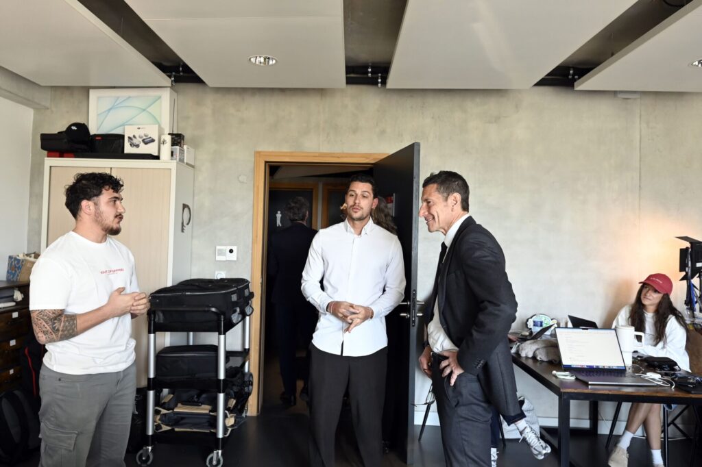 David Lisnard avec les entreprises de Cannes Bastide Rouge.